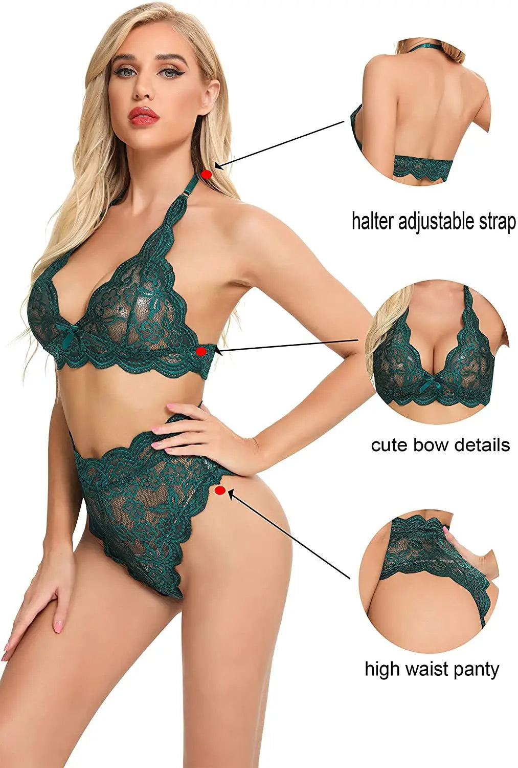 Bossman Cheap Sexy Floral Lace Sheer Lingerie See Through Woman Underwear Bra Set Plus Size Lingerie Womens Lingerie Set Knitted