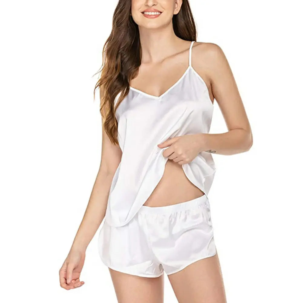 Bosmay worn outside the new women's cotton color short sleeved pants home suit summer casual fashion pajamas