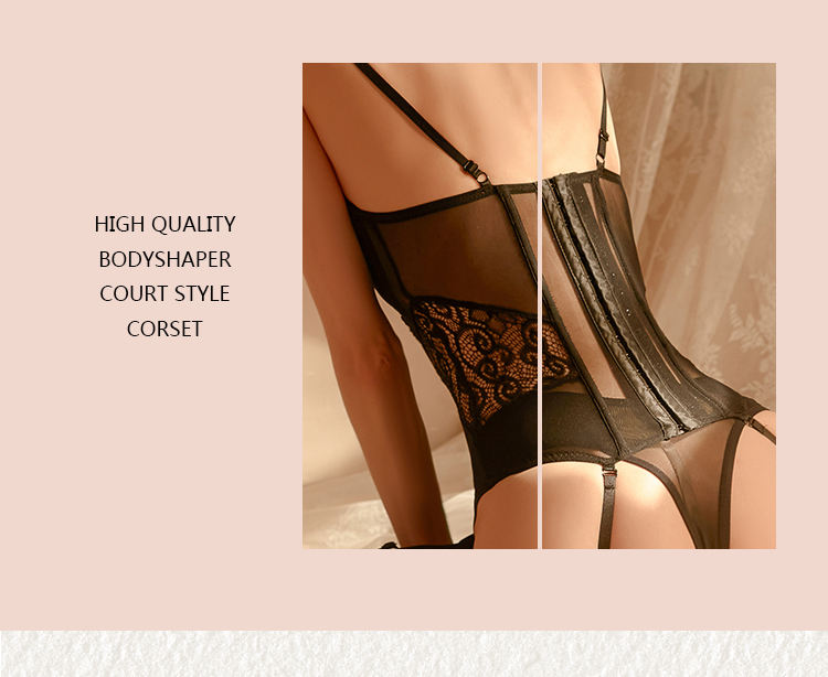Bossman wholesale lingerie onlinewholesale Lace Garter Belt Padded Corset Bodyshaper pretty girls sexy lingerie