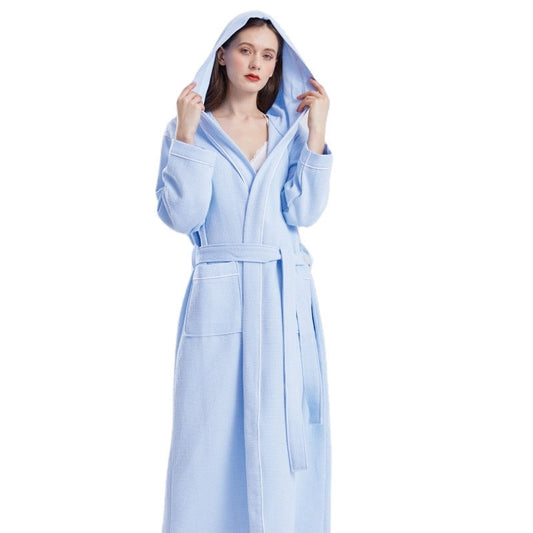 Wholesale Ladies Pink White Sleepwear Waffle Dressing Gown Bath Robe Bathrobe For Women