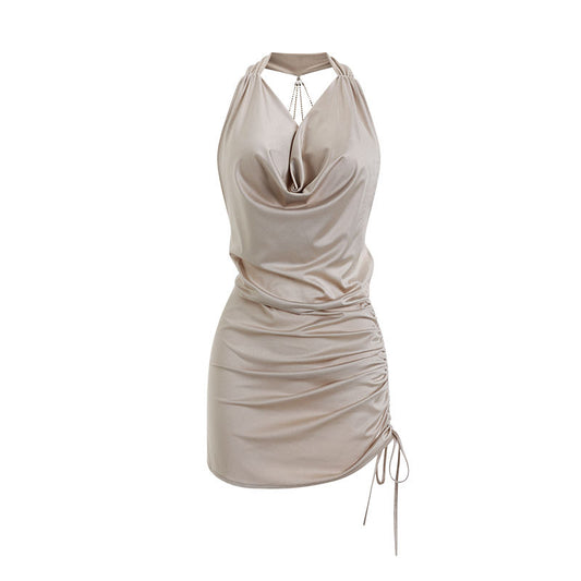 BOSMAY Y2K sleepwear wholesale chain link slip dress women sexy nighties BSM2050