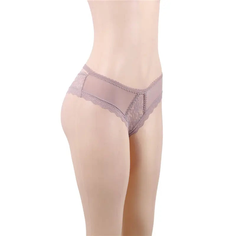 BSM5172 Hollow Out Thin Elastic Stretch Thong Lace Crotch Ladies Panties Sexy Lingeries Underwear