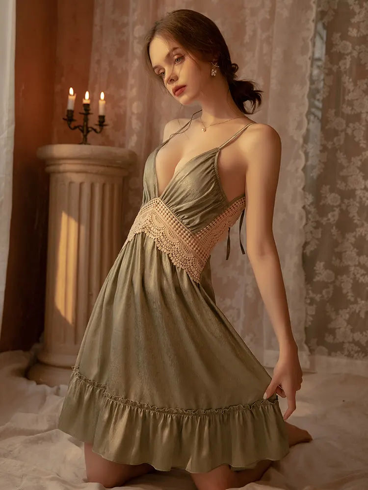 Bossman high quality backless lace evening dresses babydoll sexy dress evening casual backless lace evening dress