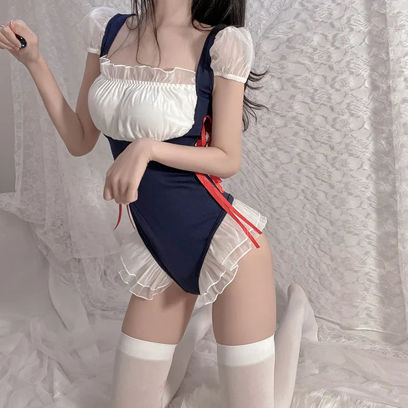 BOSMAY Spot wholesale dress-up lingerie women cosplay role play servant maid costume Valentines day gift