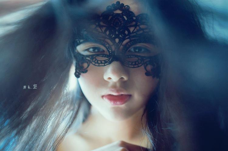 Bossman Gift lace hollowed-out eye mask princess cat mask women's cat mask costume accessory