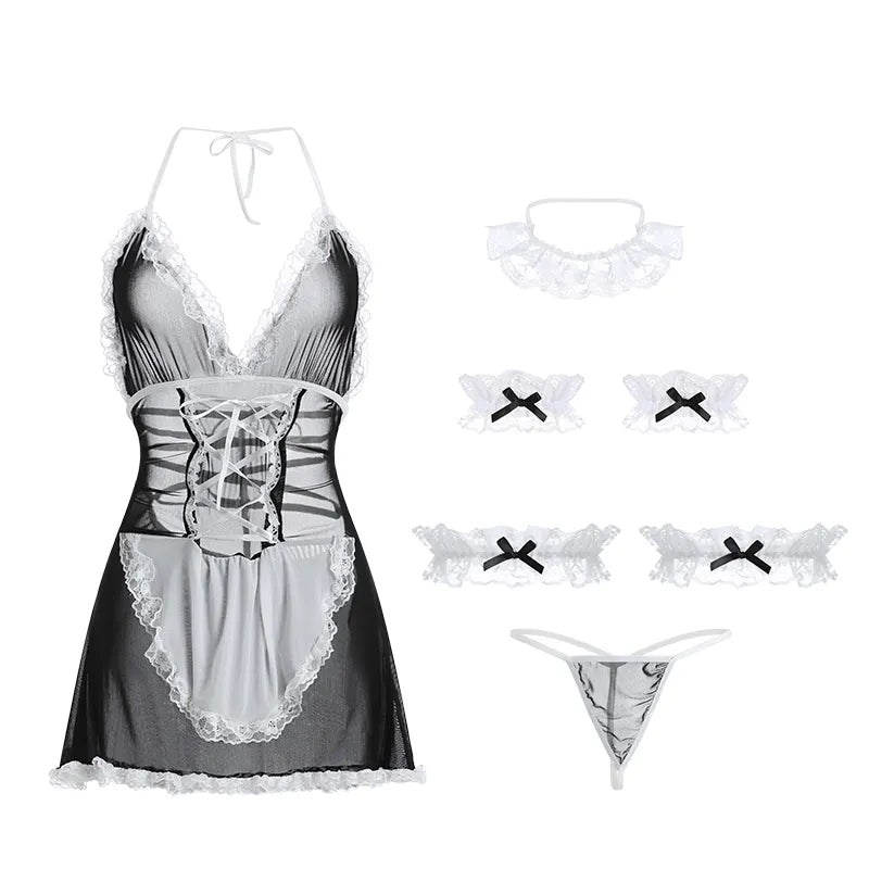 BSM1161 Sexy Cosplay Lingerie Women French Housemaid Japanese Girls Cosplay Costume