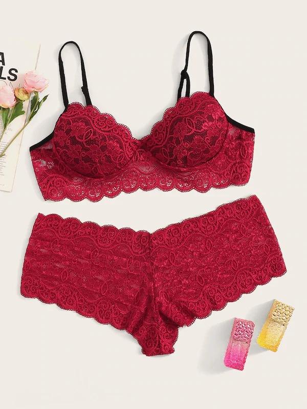 Bossman Fat girl plus size transparent lace sleepwear night dress sheer babydoll lingerie