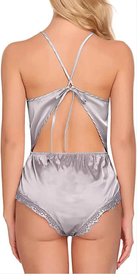 Bossman Wholesale sexy nightwear v neck lace mature women's sleepwear woman Nightwear Sleepwear Women's Sexy Underwear
