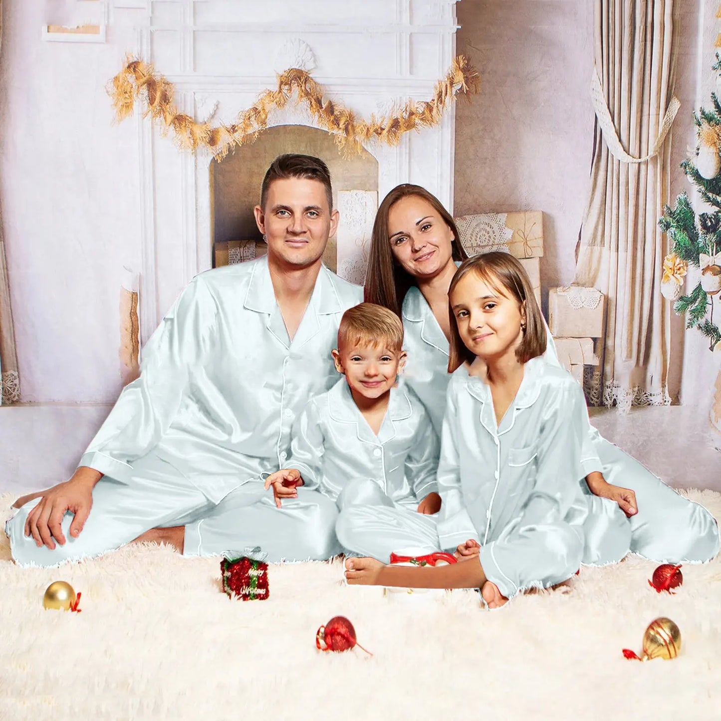 Bosmay 2022 Latest Xmas Halloween Pyjamas Set Christmas Pajamas Family Custom Design Christmas Pajamas