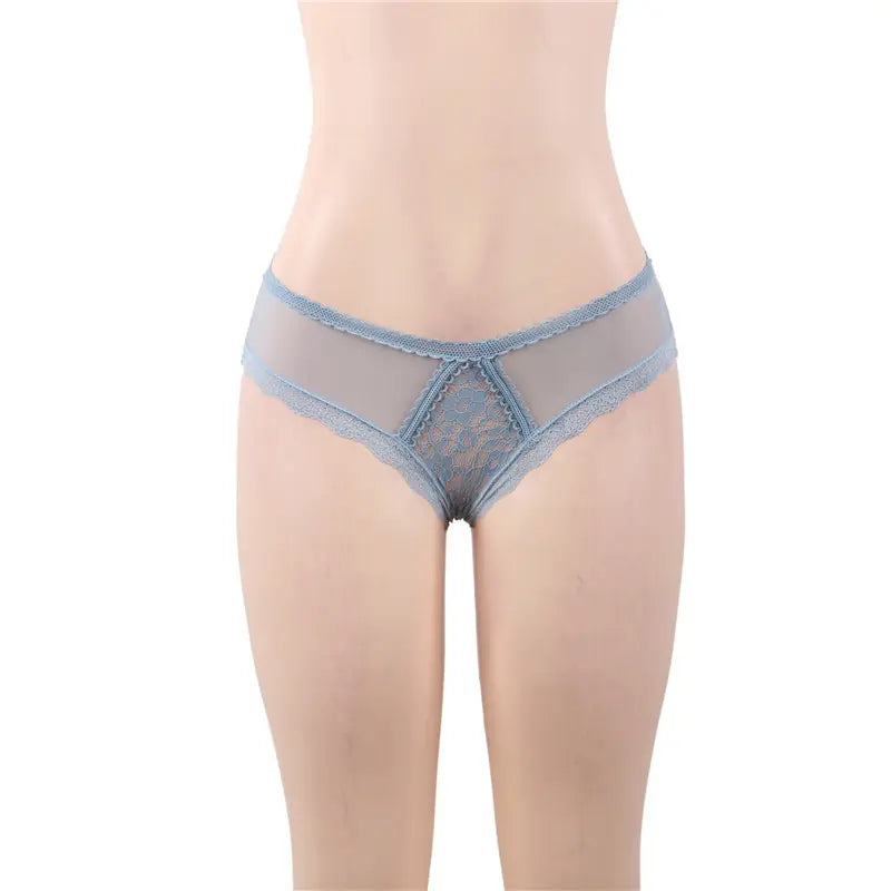 BSM5172 Sexy Lingeries Underwear Black Hollow Out Thin Elastic Stretch Thong Lace Crotch Ladies Panties Sexy Panty For Woman