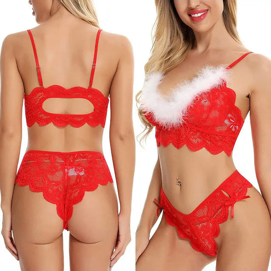 Bosmay Ready to ship manufacturers christmas pajamas new year S-2XL fashion women sexy lingerie