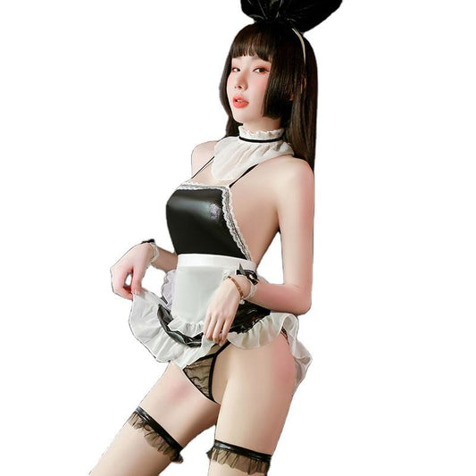 Bossman Adult Japanese Sweet Maid Dress Cosplay Maid Costume Sexy Lolita Apron