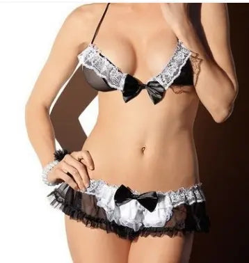 Bosmay Sexy underwear fluoroscope explodes extremely seductive three point type European and American sexy underwear