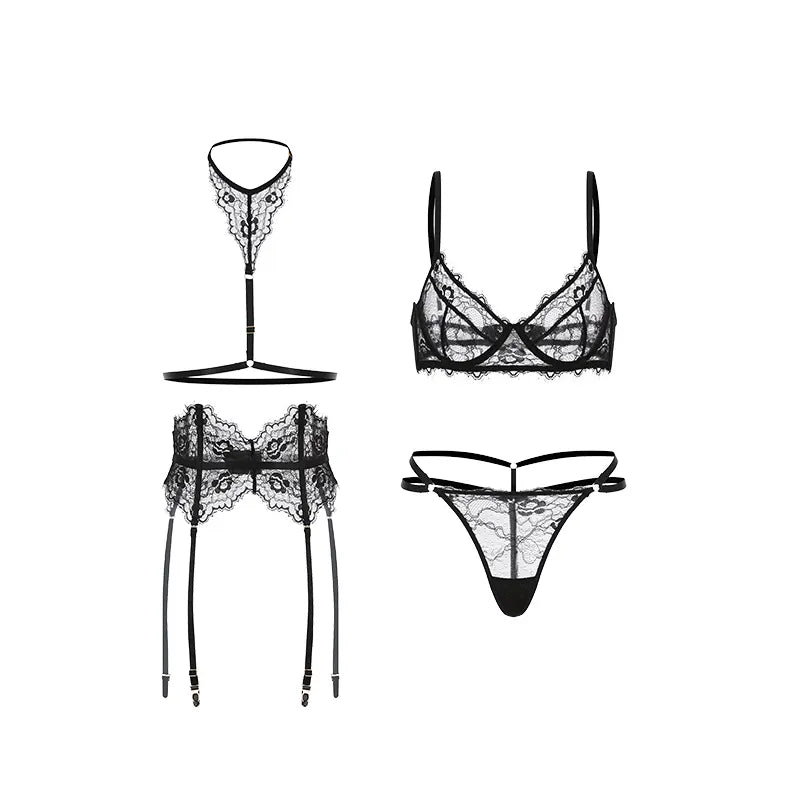 Bossman China wholesale high quality women lace push up bralette sexy garter lingerie 1234