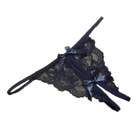 Bosmay Wholesale Lace Hollow Open Crotch Panties Women Sexy Lingerie G-string Thongs