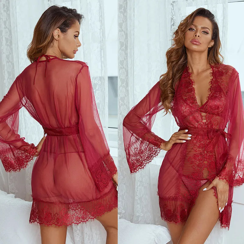 Bossman China Wholesale Hot Women See Through Floral Lace Sexy Lingerie