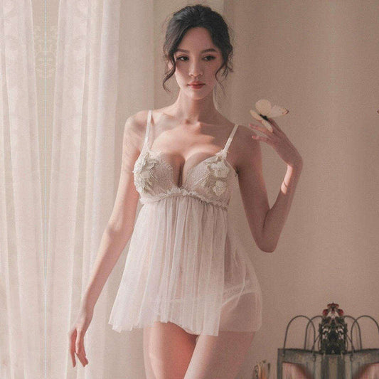 BOSSMAN Hot Lace Night Dress Babydoll Chemise Women Sexy Sleepwear night gown slip dress babydoll dress