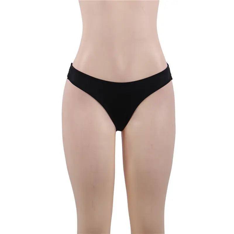BSM5172 Sexy Lingeries Underwear Black Hollow Out Thin Elastic Stretch Thong Lace Crotch Ladies Panties Sexy Panty For Woman