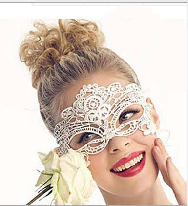 Bossman Gift lace hollowed-out eye mask princess cat mask women's cat mask costume accessory