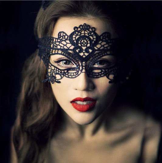 Bossman Gift lace hollowed-out eye mask princess cat mask women's cat mask costume accessory